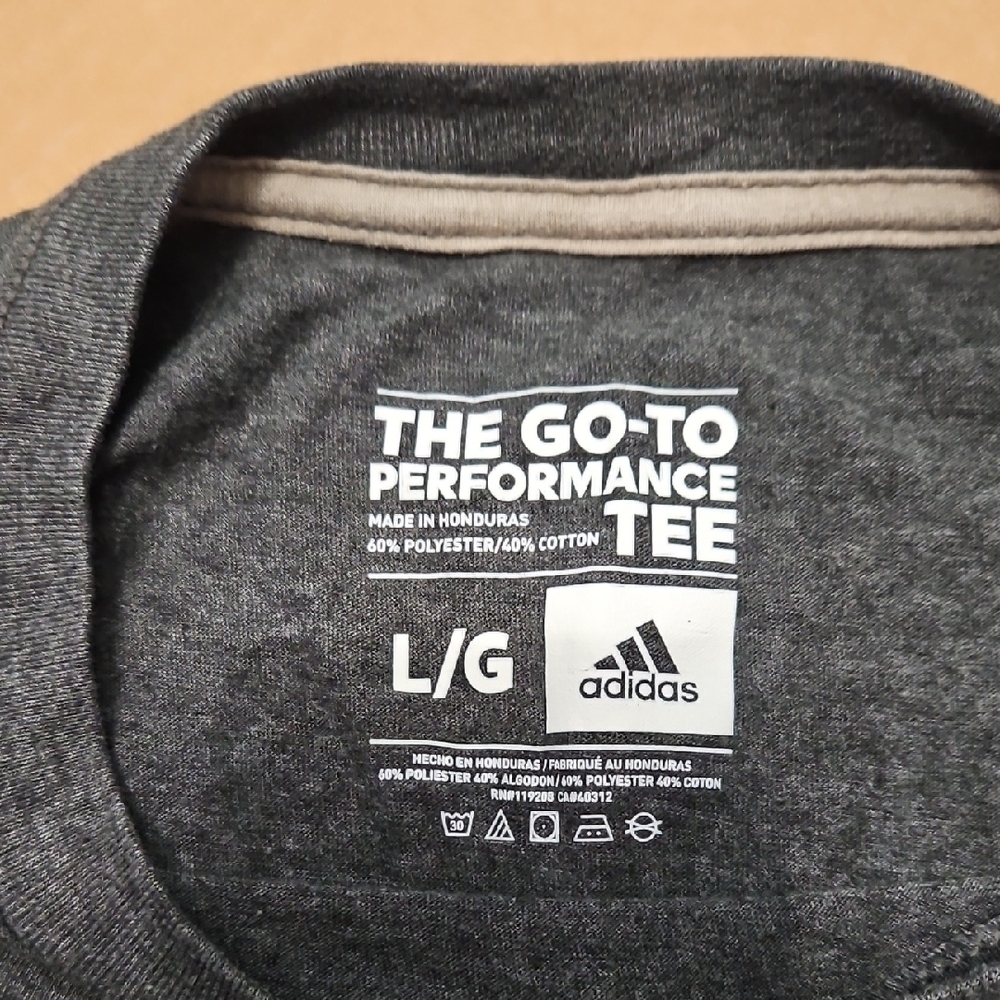 Adidas Gray and Black Short Sleeve Tee - Picture 2 of 7